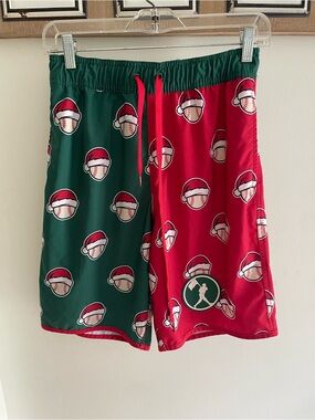 Men’s Baseballism Santa Swim Trunks